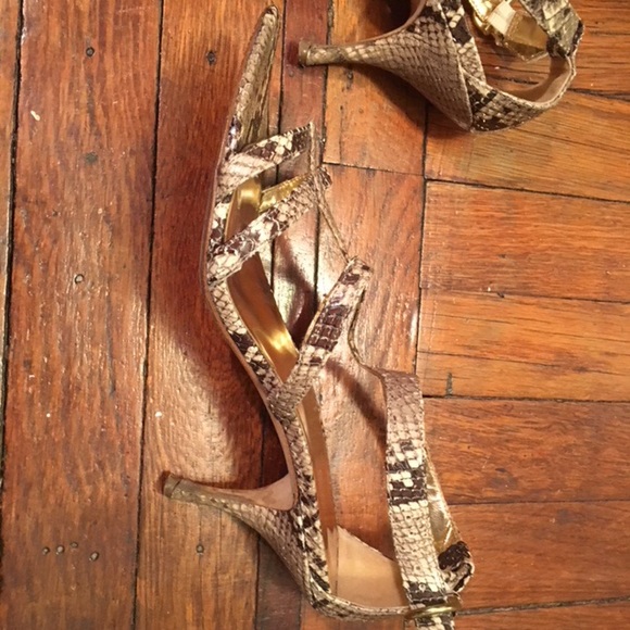 Coach Hayden Snakeskin Heel Sandal - Picture 3 of 8